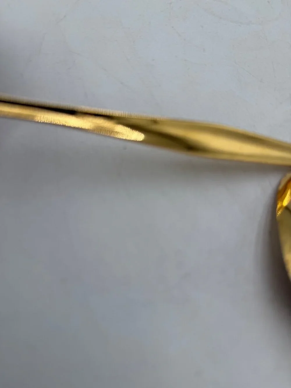 Florentine Gold Plated Textured Handle Dinner Spoons Set Of 16 MCM Flatware